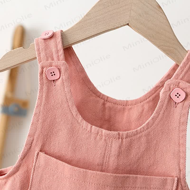 Baby Toddler Mushroom Woven Overalls - image 6