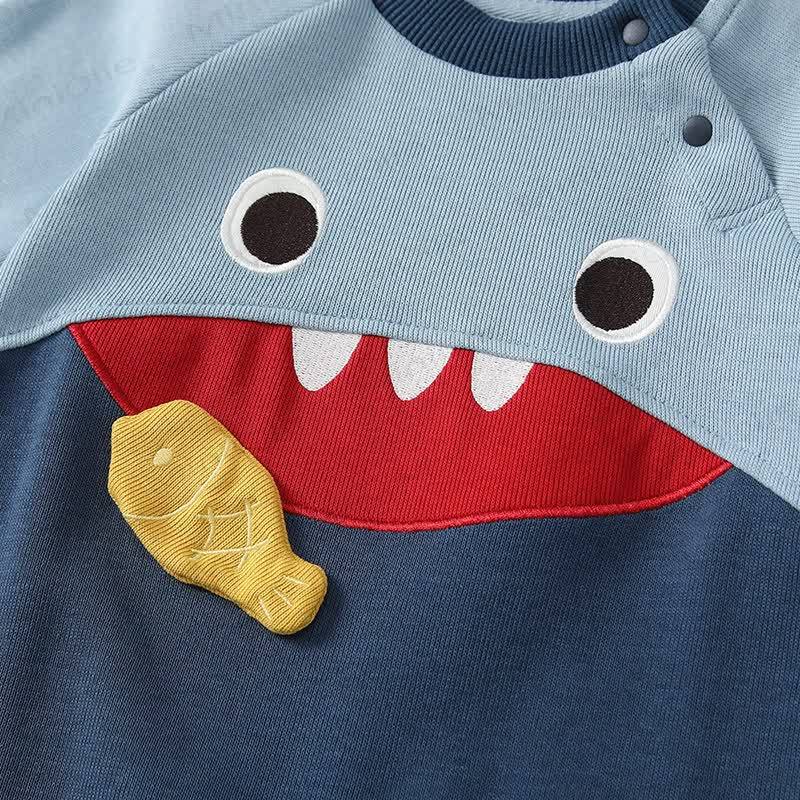 Baby Shark Color Block Romper - image 5