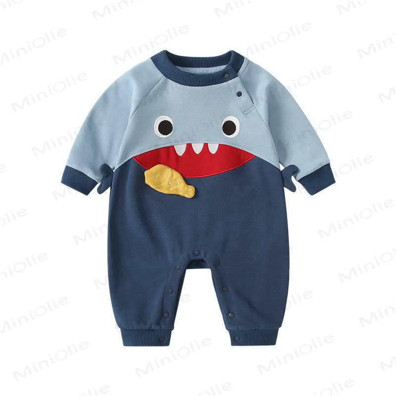 Baby Shark Color Block Romper - image 4