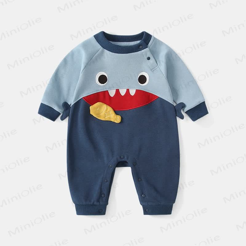 Baby Shark Color Block Romper - image 3