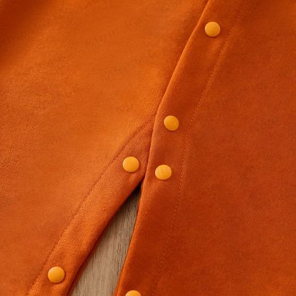 Baby Dinosaur Orange Romper - image 4