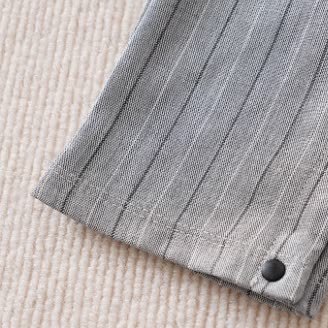 Baby Striped Bow Tie Fake 2pcs Romper - image 11