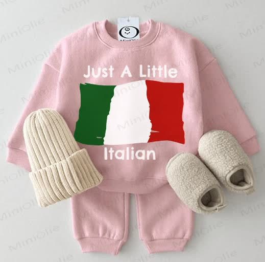 JUST A LITTLE ITALIAN Baby 2-piece Blue Set - Pink - 2-3T - image 2