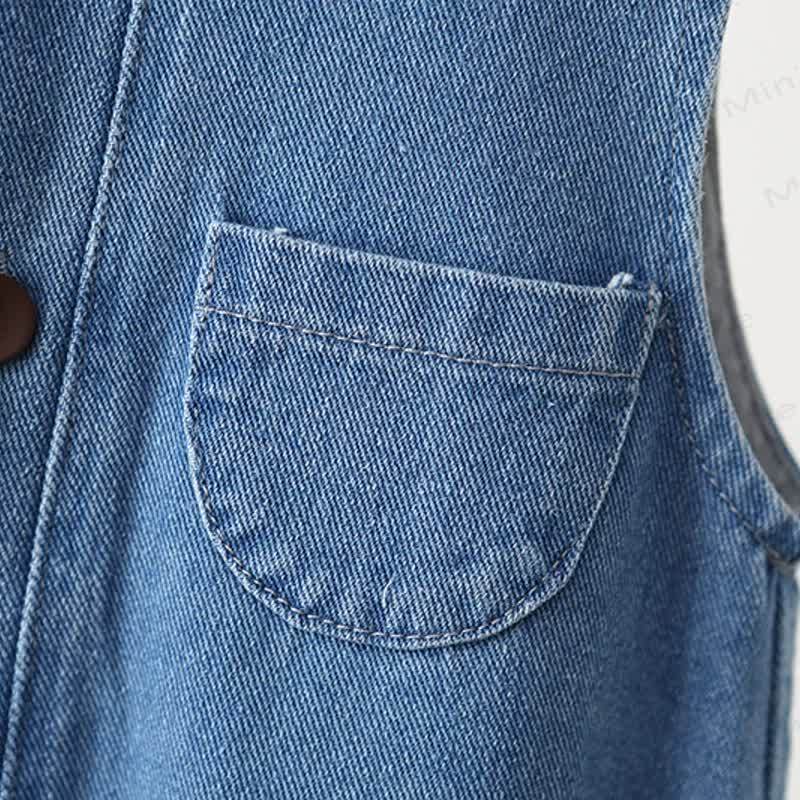 Baby Toddler Blue Jean Overalls - image 4