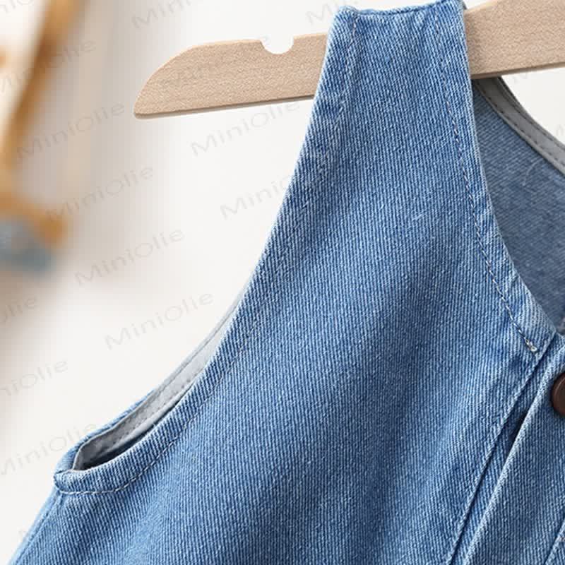 Baby Toddler Blue Jean Overalls - image 5