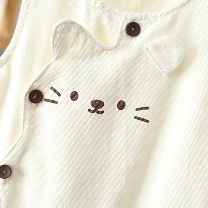 Baby Toddler Cat Jean Overalls - image 7