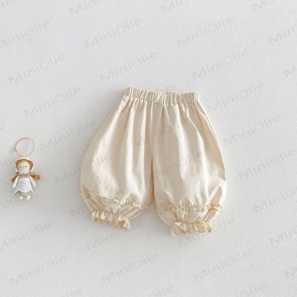 Baby Toddler Girl Check Pants - Beige - 5-7T - image 7