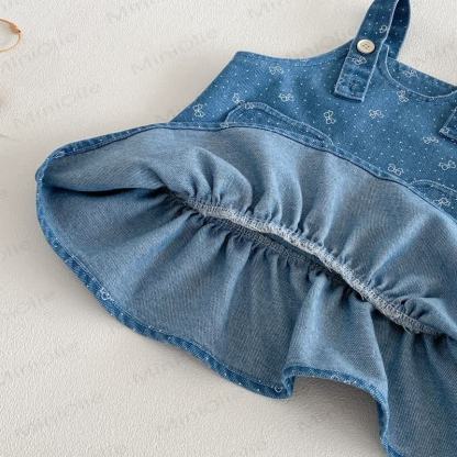 Baby Toddler Girl Bowknot Sweet Love Dress/Beige Top - image 9