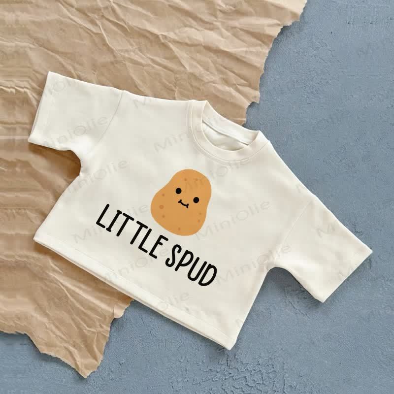 LITTLE SPUD Baby Summer Casual T-shirt - White - 2-3T - image 1