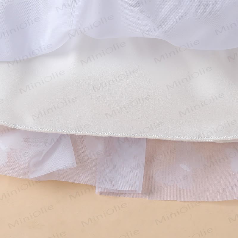 Baby Girl Sweet Flying Sleeves Mesh Dress - image 29