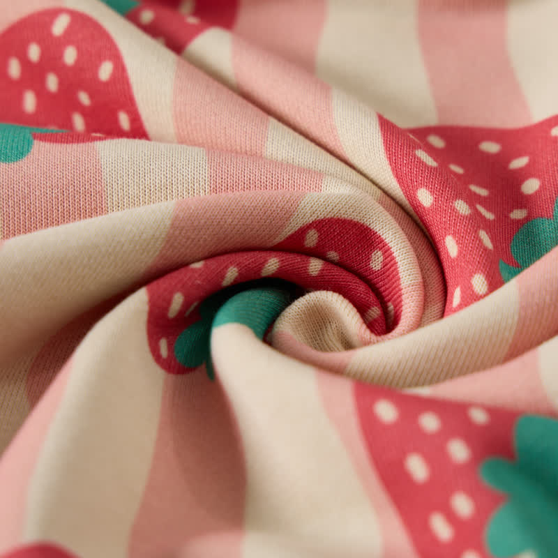 Baby Beige Stripe Strawberry 2-piece Set - image 6