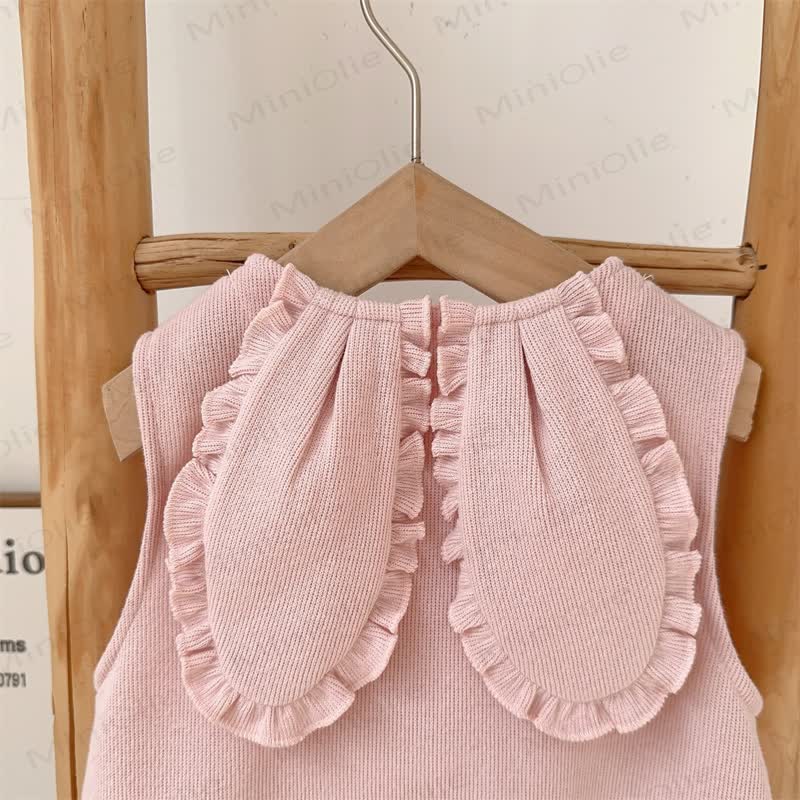 Baby Rabbit Overalls and Striped Tee Set - image 3