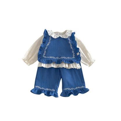 Baby Toddler Girl Solid Color Tank Top/Denim Pants/Bow Top - image 5