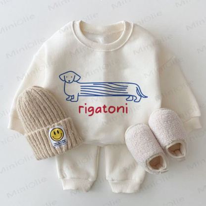 RIGATONI Baby White Sweatshirt 2-piece Set - White - 2-3T - image 1