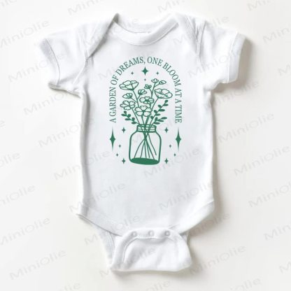 A GARDEN OF DREAMS ONE BLOOM AT A TIME Baby Flower White Bodysuit - White - 18-24M - image 1