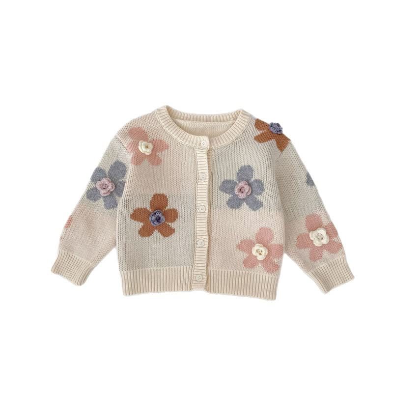 Baby Flower Embroidered Cardigan - image 10