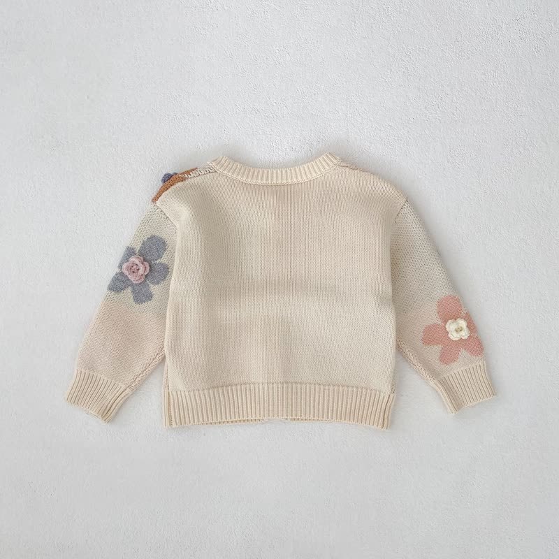 Baby Flower Embroidered Cardigan - image 5