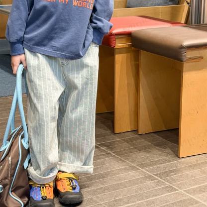 Baby Toddler Denim Striped Pants - image 4