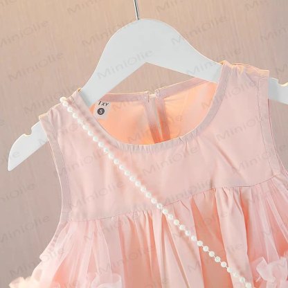 Toddler Kid Girl Floral Mesh Sleeveless Dress - image 8