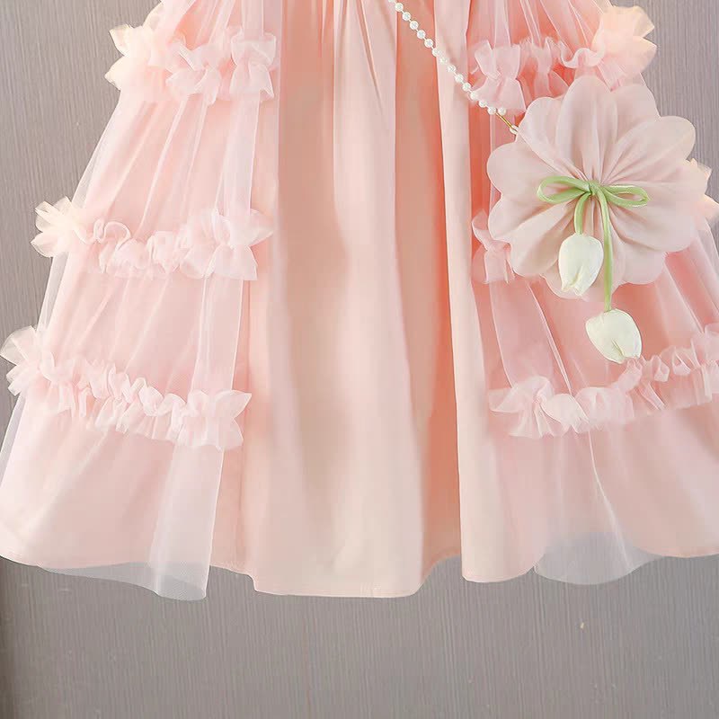 Toddler Kid Girl Floral Mesh Sleeveless Dress - image 10