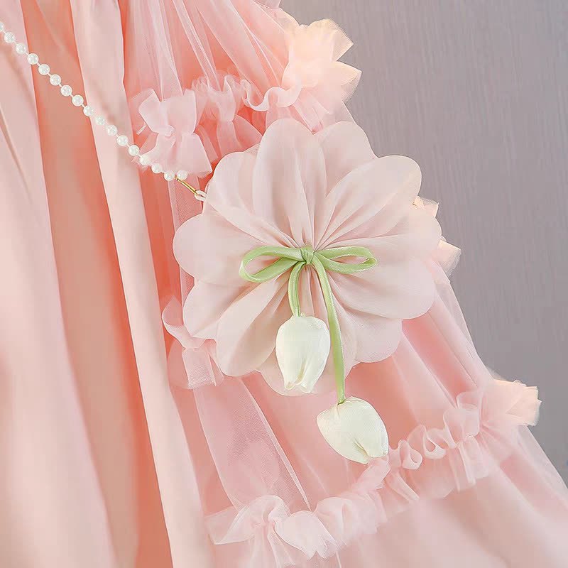 Toddler Kid Girl Floral Mesh Sleeveless Dress - image 11