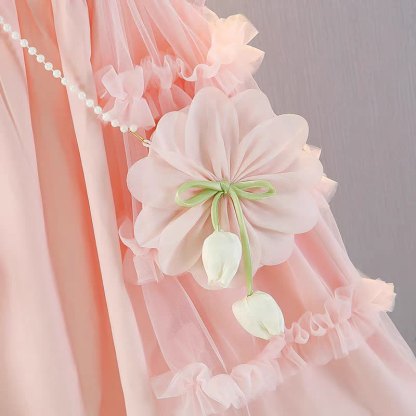Toddler Kid Girl Floral Mesh Sleeveless Dress - image 11