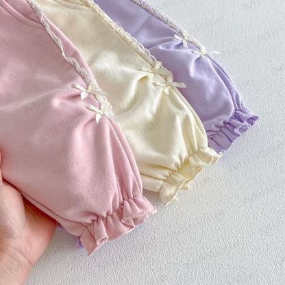 Baby Toddler Girl Bow Lace Pants - image 12