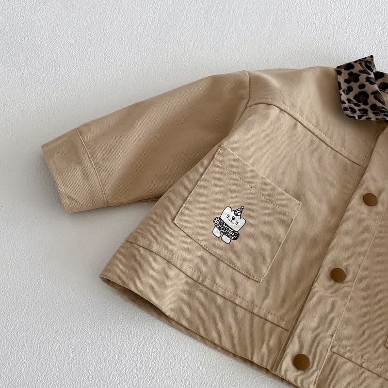 Baby Leopard Romper/Jacket/Overalls - image 9