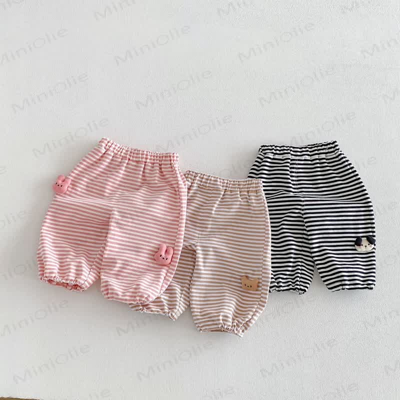 Baby Toddler Stripe Animal Pants - image 2