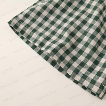 Toddler Kid Girl Plaid Flying Sleeves 2-piece Set - image 23
