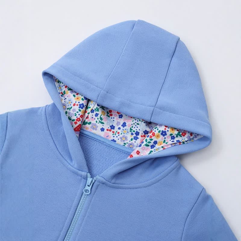 Toddler Girl Mushroom Zip Hoodie - image 2