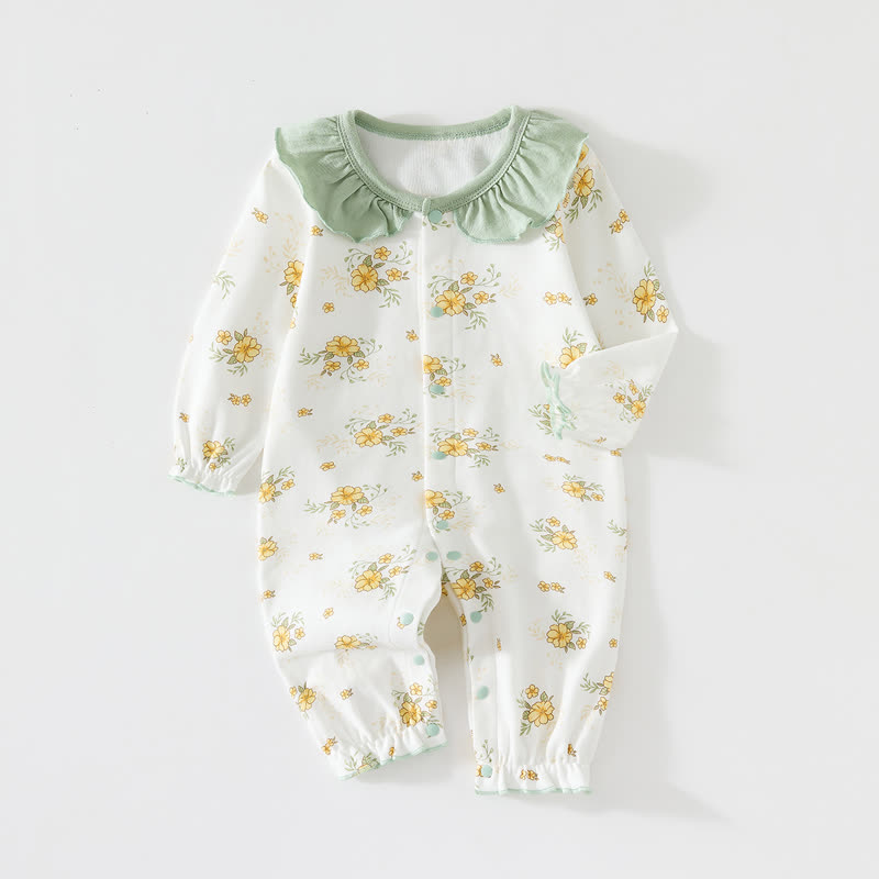 Baby Floral Purple/Yellow Romper - Yellow - 18-24M - image 2