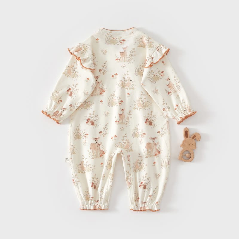 Baby Bunny Mushroom Kimono Romper - image 2