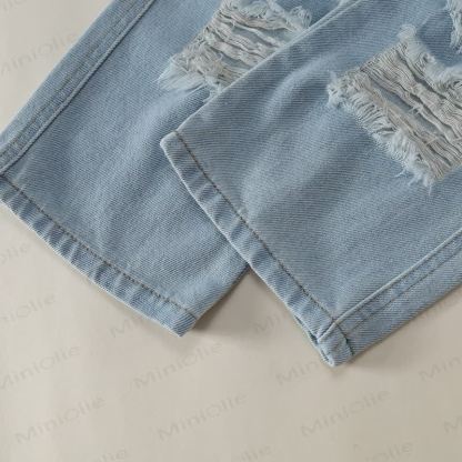 Toddler Kid Girl Denim Loose Pants - image 10
