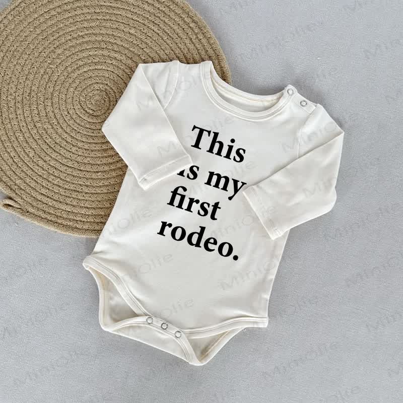THIS IS MY FIRST RODEO. Baby White Bodysuit - White - 18-24M - image 1