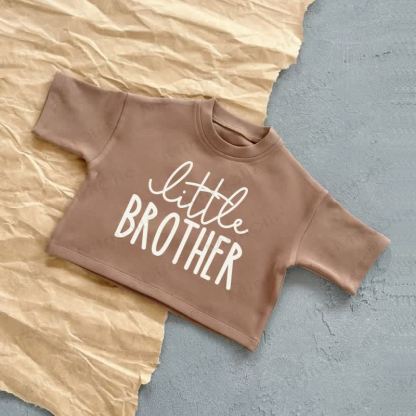 LITTLE BROTHER Baby Summer Casual T-shirt - Brown - 2-3T - image 3