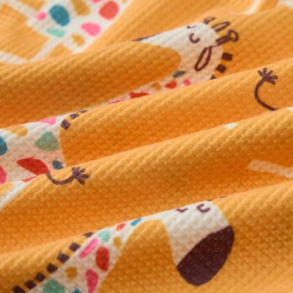 Baby Toddler Giraffe Waffle Sweatshirt 2-piece Set - image 6