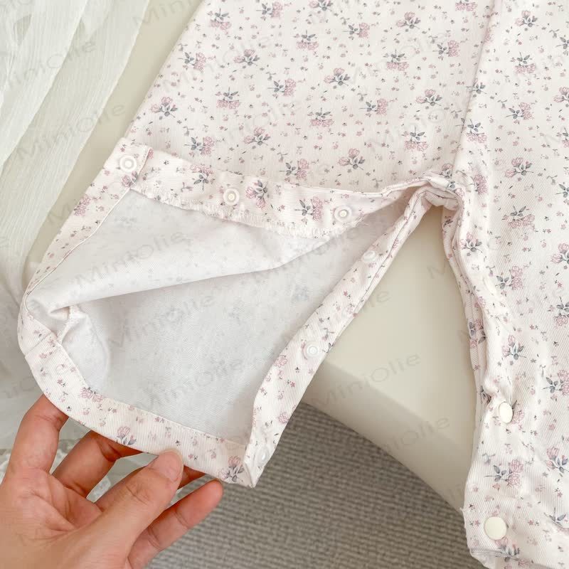 Baby Girl Flower Bunny Pink Overalls/Pink Top - image 8