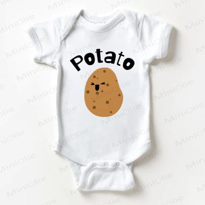 POTATO Baby White Bodysuit - White - 18-24M - image 1