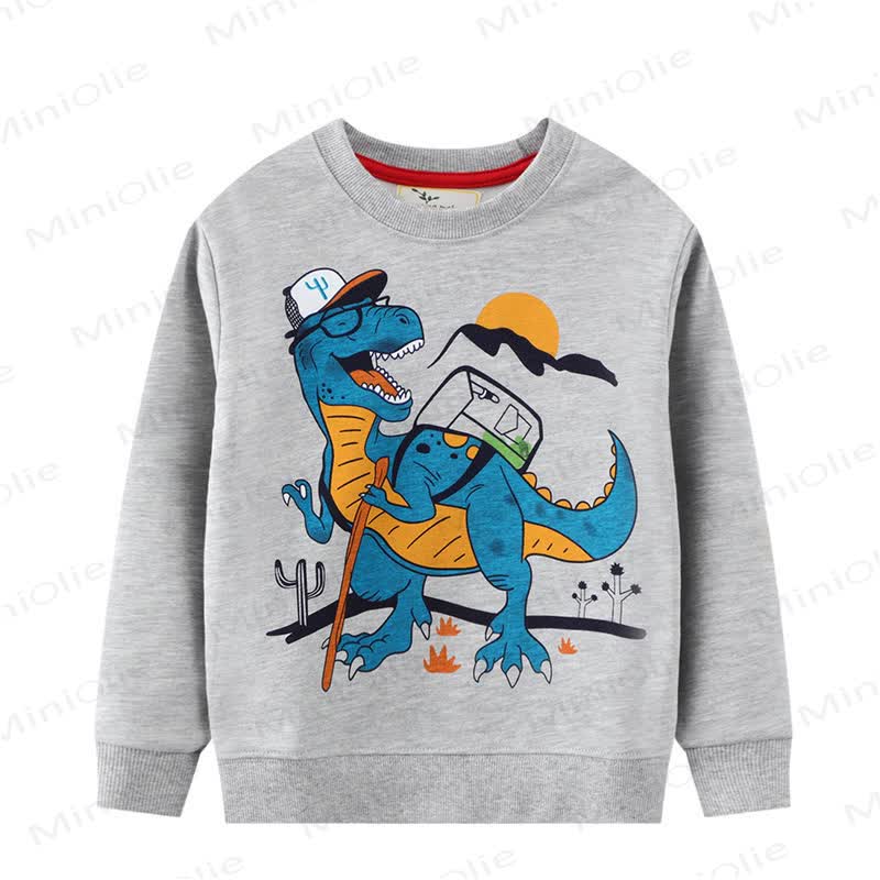Toddler Dinosaur Grey Dinosaur - Grey - 7T - image 1