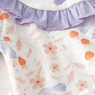 Baby Strawberry Swallow Romper - image 3