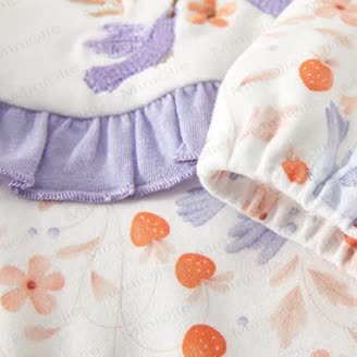 Baby Strawberry Swallow Romper - image 4