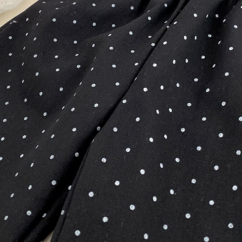 Baby Toddler Girl Solid Color Bow Top/Black Dot Pants - image 8