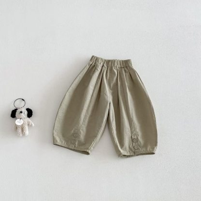 Baby Toddler Boy Solid Color Loose Summer Pants - Green - 5-7T - image 6