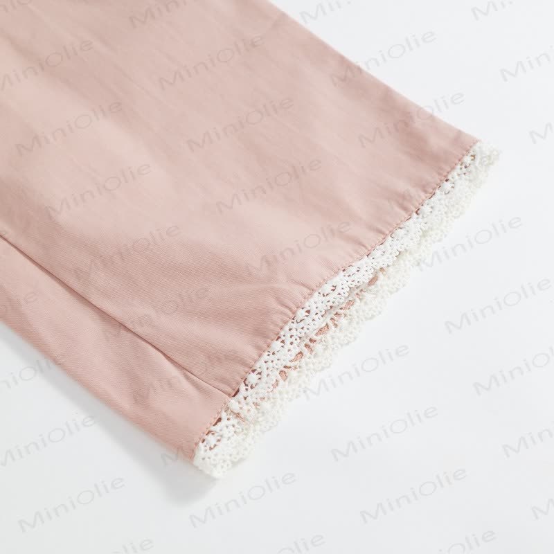 Toddler Kid Girl Pink Lace Flower 2-piece Set - image 13