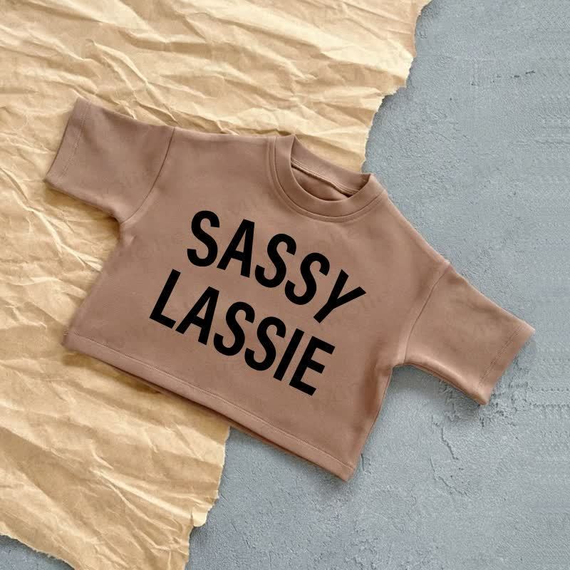 SASSY LASSIE Baby Summer Casual T-Shirt - Brown - 2-3T - image 3