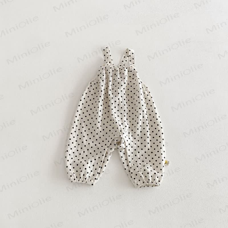 Baby Toddler Girl Dot Overalls/Solid Color Top - White Dot Overalls - 2-3T - image 5
