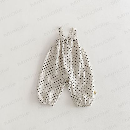 Baby Toddler Girl Dot Overalls/Solid Color Top - White Dot Overalls - 2-3T - image 5