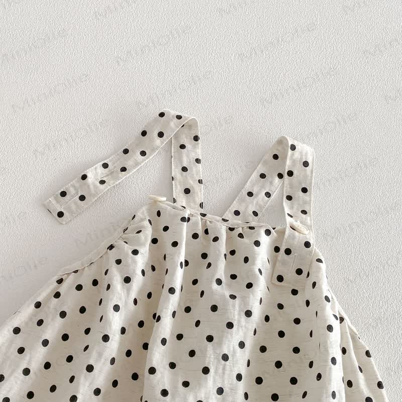 Baby Toddler Girl Dot Overalls/Solid Color Top - image 9