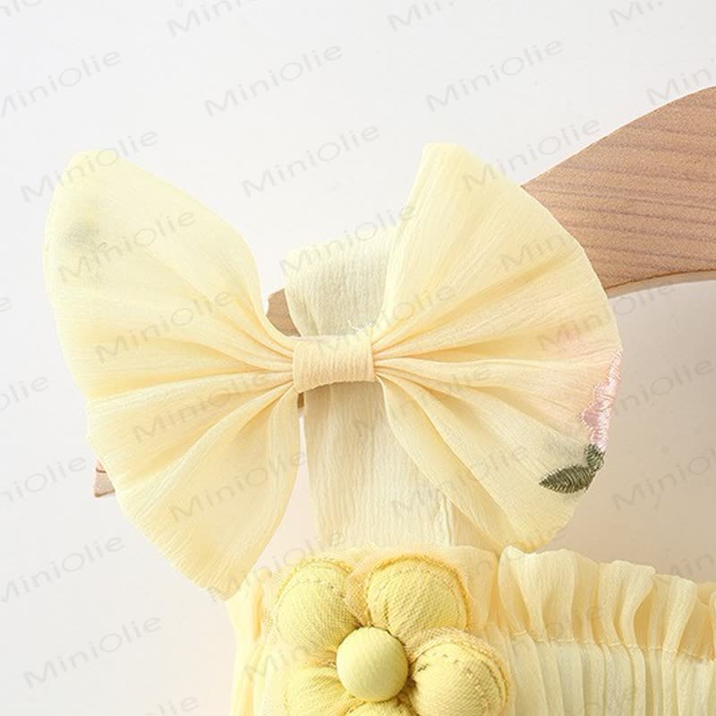 Baby Girl Bow Flower Slip Dress - image 5